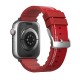 Apple Watch 7 45mm SkinArma Taihi Sora Yazı Desenli Deri Görünümlü Silikon Kordon Apple Watch 7 45mm SkinArma Taihi Sora Yazı Desenli Deri Görünümlü Silikon Kordon