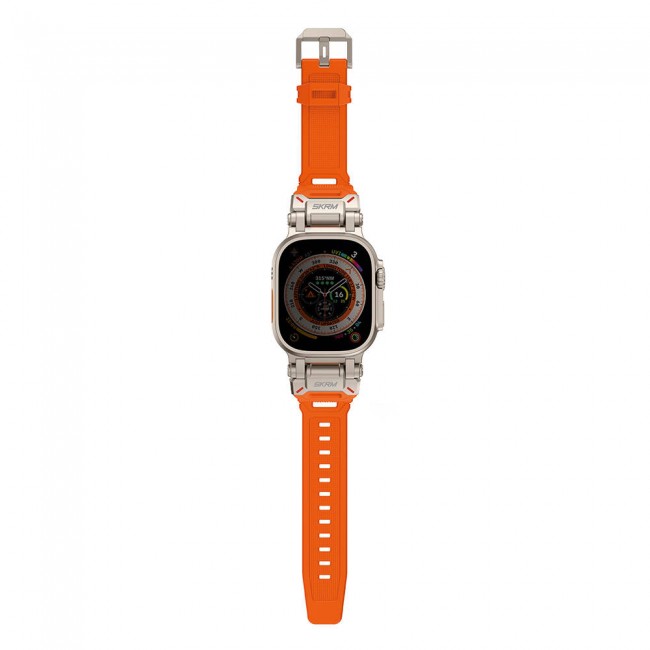 Apple Watch 7 45mm SkinArma Titon Serisi Hava Alabilen Delikli Silikon Kordon Apple Watch 7 45mm SkinArma Titon Serisi Hava Alabilen Delikli Silikon Kordon