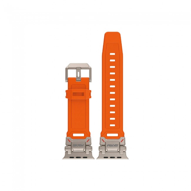 Apple Watch 7 45mm SkinArma Titon Serisi Hava Alabilen Delikli Silikon Kordon Apple Watch 7 45mm SkinArma Titon Serisi Hava Alabilen Delikli Silikon Kordon