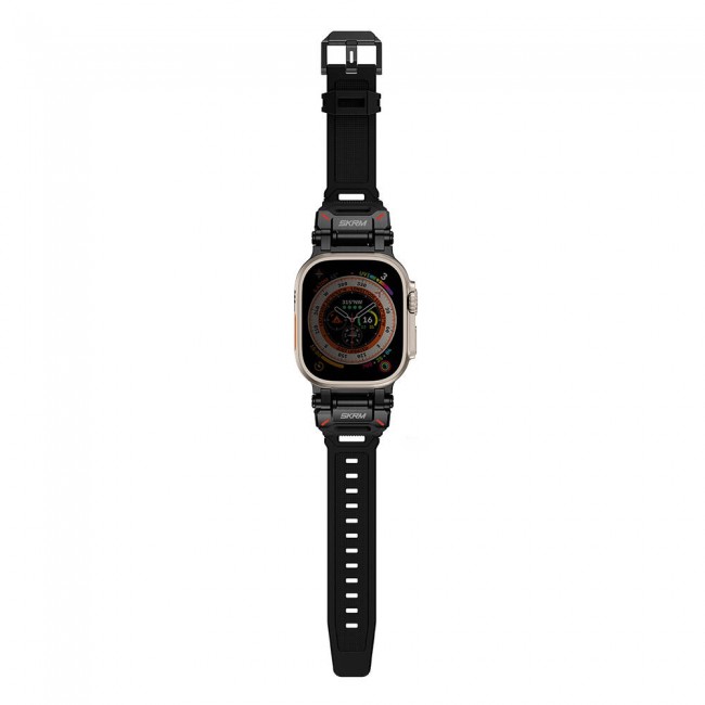 Apple Watch 7 45mm SkinArma Titon Serisi Hava Alabilen Delikli Silikon Kordon Apple Watch 7 45mm SkinArma Titon Serisi Hava Alabilen Delikli Silikon Kordon