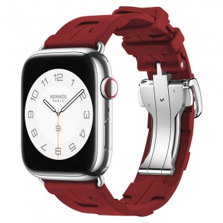 Apple Watch 7 45mm Spor Görünümlü Zore KRD-94 Silikon Kordon Apple Watch 7 45mm Spor Görünümlü Zore KRD-94 Silikon Kordon