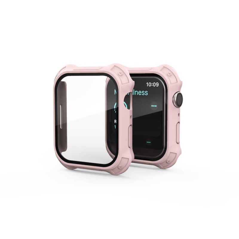 Bal-z Apple Watch 7 45mm Tank Zırh Kasa ve Mat Görünümlü Ekran Koruyucu  Watch Gard 11