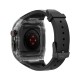 Apple Watch 7 45mm Wiwu Wi-WB013 Rambo Serisi 2in1 Şeffaf PC Kasa Koruyuculu Kauçuk Kordon