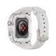 Apple Watch 7 45mm Wiwu Wi-WB013 Rambo Serisi 2in1 Şeffaf PC Kasa Koruyuculu Kauçuk Kordon