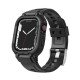 Apple Watch 7 45mm Wiwu Wi-WB014 Armor Serisi 2in1 Sert PC Kasa Koruyuculu Silikon Kordon Apple Watch 7 45mm Wiwu Wi-WB014 Armor Serisi 2in1 Sert PC Kasa Koruyuculu Silikon Kordon