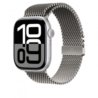 Apple Watch 7 45mm Zore KRD-100 Titanyum Hasır Kordon Apple Watch 7 45mm Zore KRD-100 Titanyum Hasır Kordon