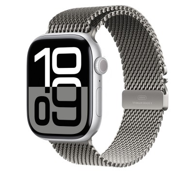Bal-z Apple Watch 7 45mm  KRD-100 Titanyum Hasır Kordon