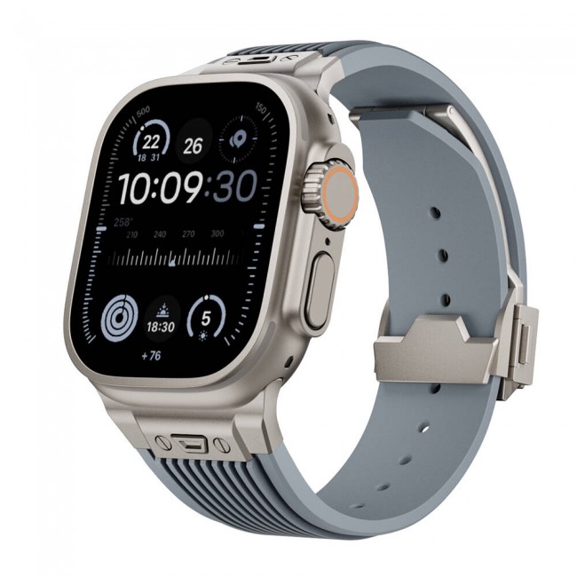Apple Watch 7 45mm Zore KRD-113 Spor Görünümlü Silikon Kordon Apple Watch 7 45mm Zore KRD-113 Spor Görünümlü Silikon Kordon