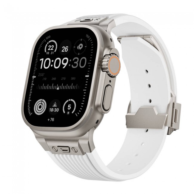 Apple Watch 7 45mm Zore KRD-113 Spor Görünümlü Silikon Kordon Apple Watch 7 45mm Zore KRD-113 Spor Görünümlü Silikon Kordon