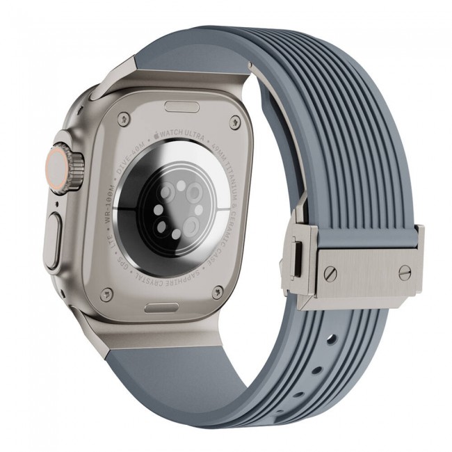 Apple Watch 7 45mm Zore KRD-113 Spor Görünümlü Silikon Kordon Apple Watch 7 45mm Zore KRD-113 Spor Görünümlü Silikon Kordon