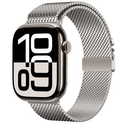 Bal-z Apple Watch 7 45mm Zore KRD-121 Metal Hasır Kordon