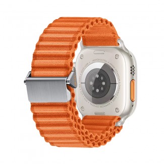 Apple Watch 7 45mm Zore KRD-123 Naylon Kumaş Hasır Örgülü Kordon Apple Watch 7 45mm Zore KRD-123 Naylon Kumaş Hasır Örgülü Kordon