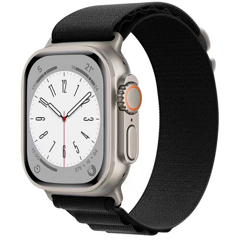 Bal-z Apple Watch 7 45mm  KRD-74 Hasır Kordon