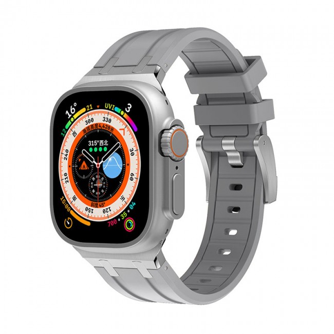 Apple Watch 7 45mm Zore KRD-89 Silikon Kordon Apple Watch 7 45mm Zore KRD-89 Silikon Kordon