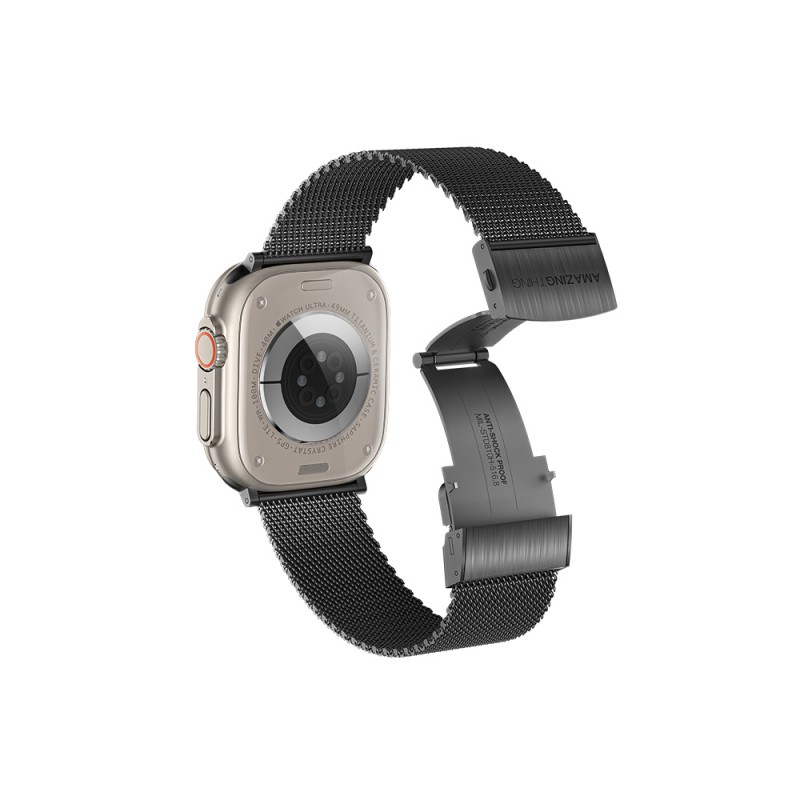 Bal-z Apple Watch Ultra 49mm Amazing Thing Titan Metal Hasır Kordon