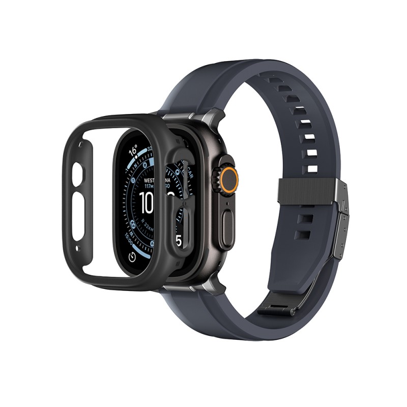 Bal-z Apple Watch Ultra 49mm Amazingthing Radix Minimal FullGuard Sert PC Kasa ve Ekran Koruyucu