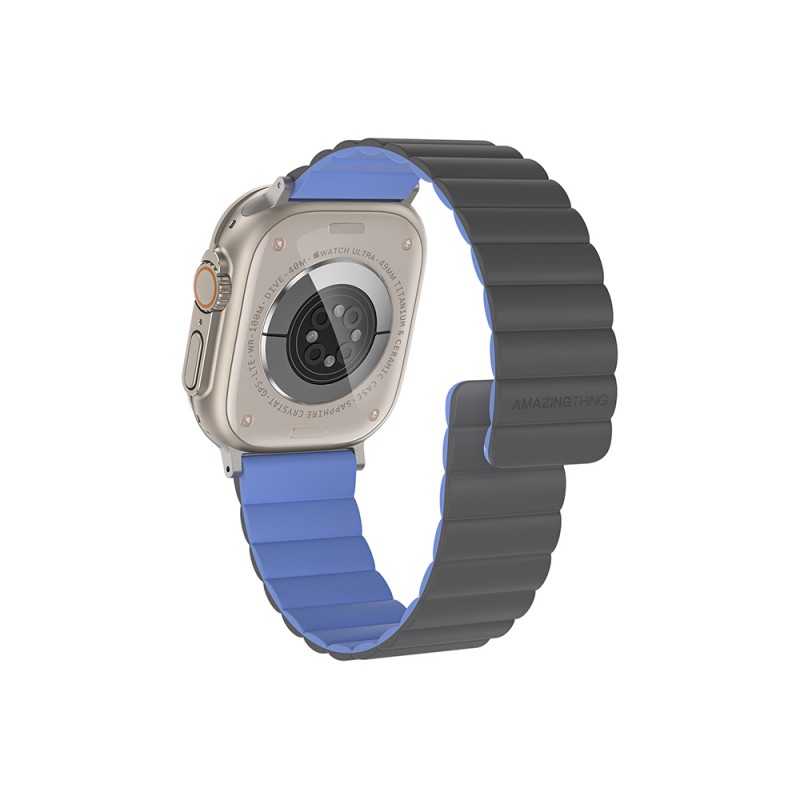 Bal-z Apple Watch Ultra 49mm Amazingthing Smoothie Mag Magnetik Tak Çıkar Silikon Strap Kayış