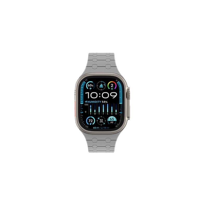 Bal-z Apple Watch Ultra 49mm Amazingthing Smoothie Sport Magnetik Tak Çıkar Silikon Strap Kayış