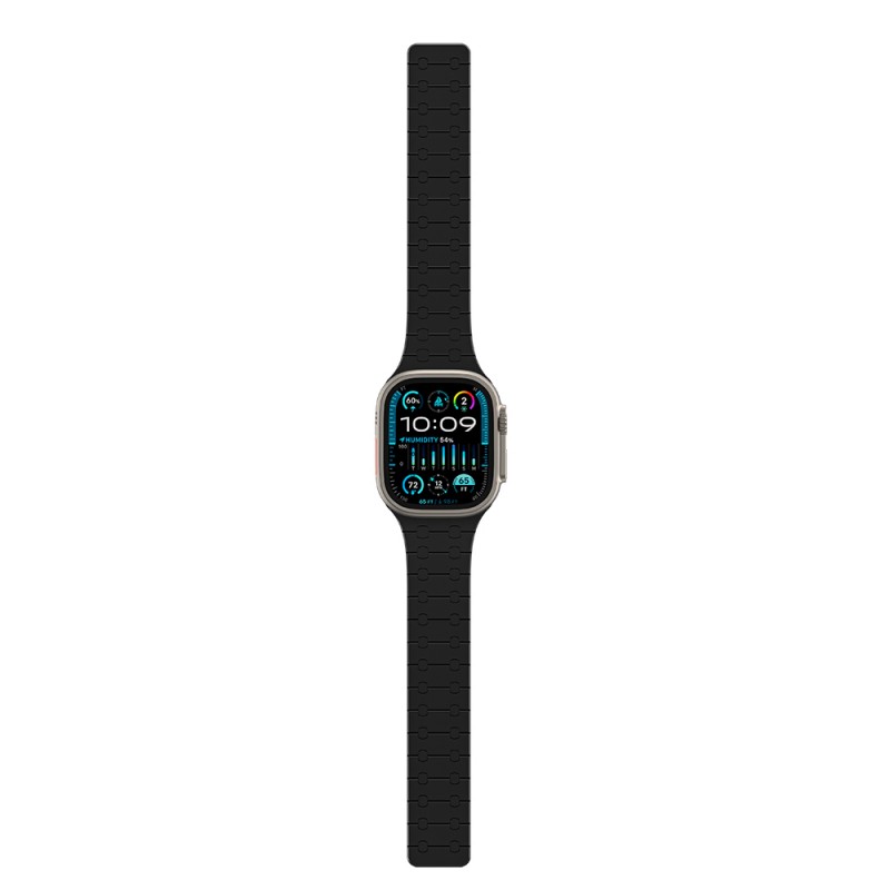 Bal-z Apple Watch Ultra 49mm Amazingthing Smoothie Sport Magnetik Tak Çıkar Silikon Strap Kayış