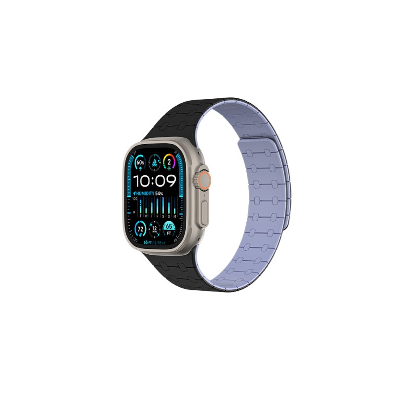 Bal-z Apple Watch Ultra 49mm Amazingthing Smoothie Sport Magnetik Tak Çıkar Silikon Strap Kayış