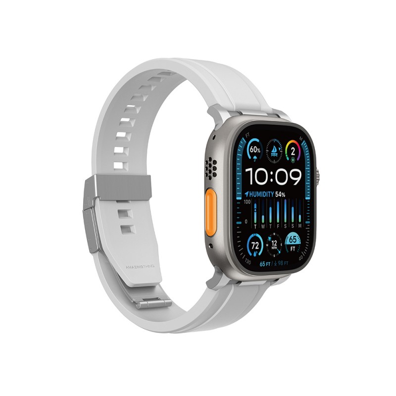 Bal-z Apple Watch Ultra 49mm Amazingthing Titan Chrono Silikon Kordon