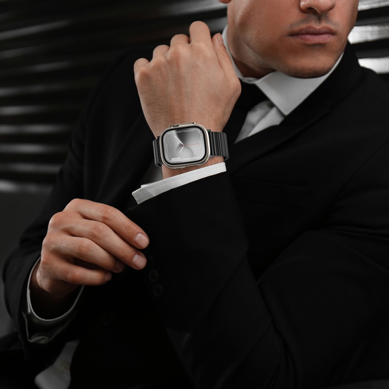 Bal-z Apple Watch Ultra 49mm Amazingthing Titan Steel Metal Kordon