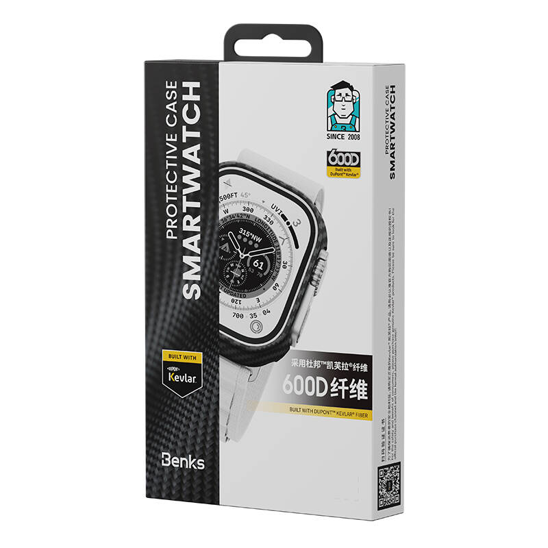 Bal-z Apple Watch Ultra 49mm Benks 600D Kevlar Kasa Koruyucu