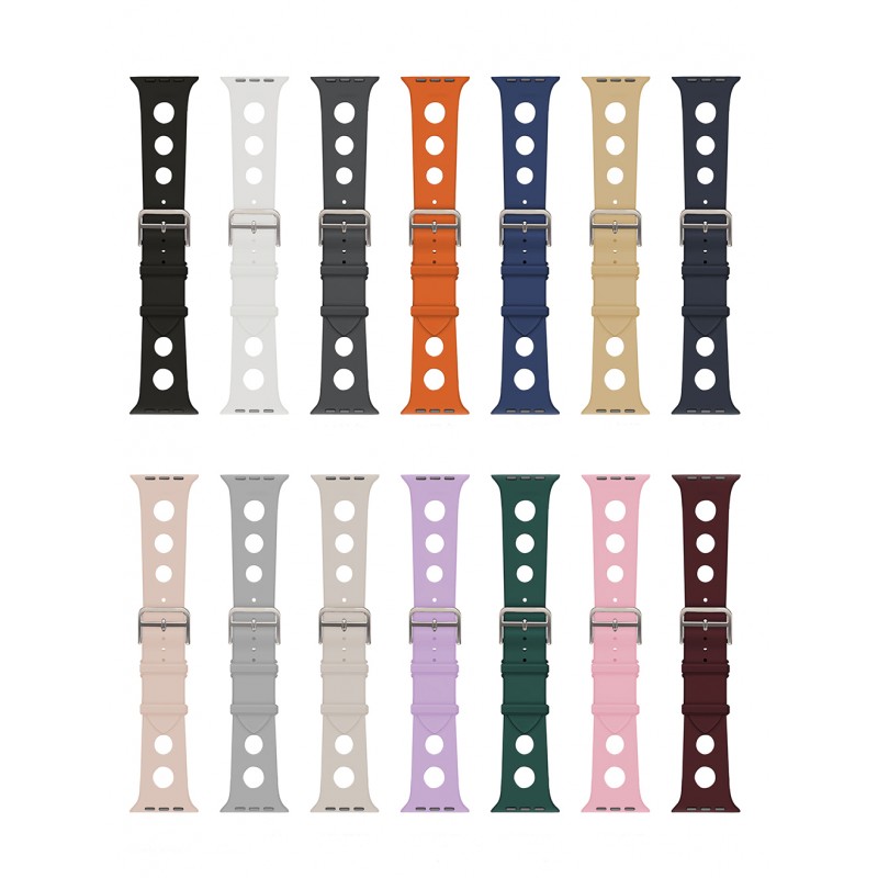 Bal-z Apple Watch Ultra 49mm Delikli Tasarım  KRD-147 Silikon Kordon