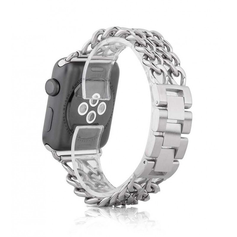 Bal-z ​​​Apple Watch Ultra 49mm Kordon Cowboy Metal Strap Kayış