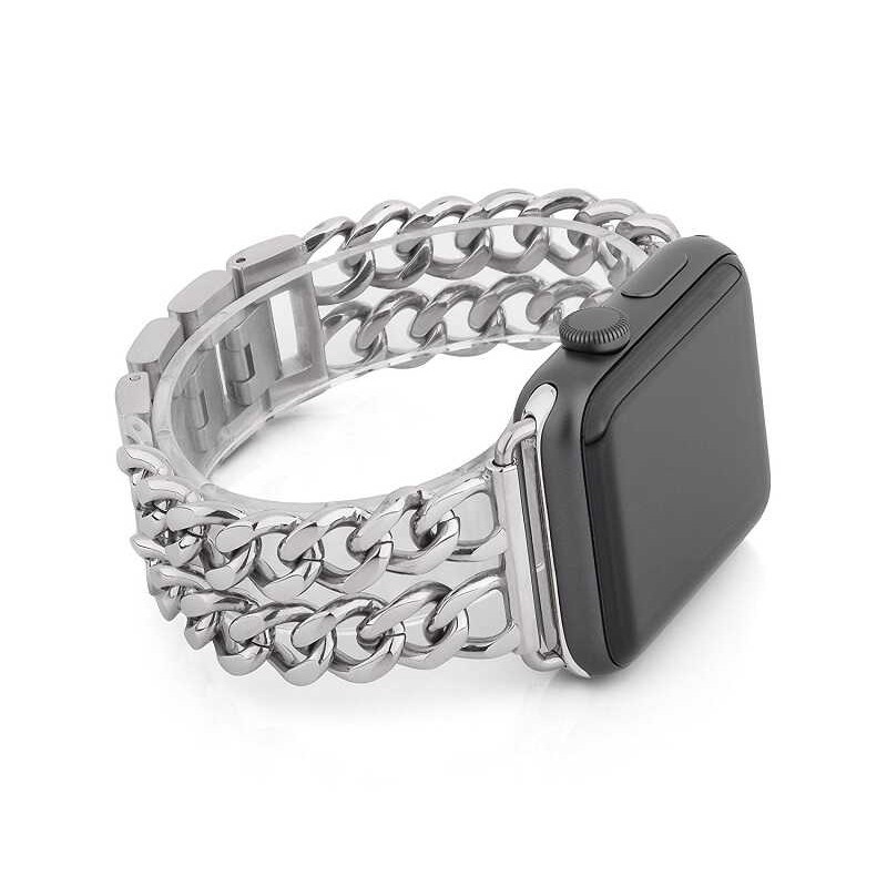 Bal-z ​​​Apple Watch Ultra 49mm Kordon Cowboy Metal Strap Kayış