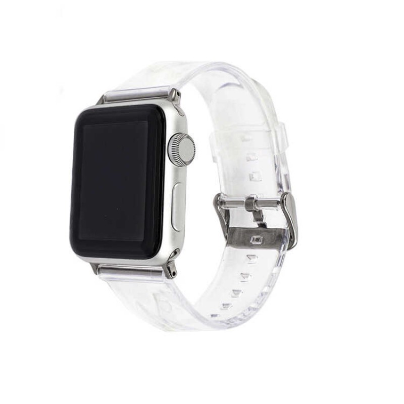 Bal-z ​​​Apple Watch Ultra 49mm Kordon KRD-13 Şeffaf Silikon Strap Kayış