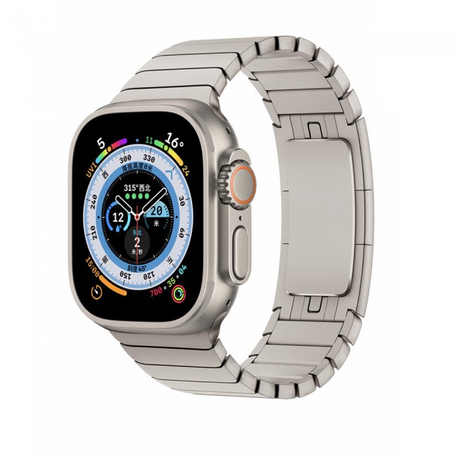 Apple Watch Ultra 49mm Kordon KRD-35 Metal Strap Kayış Apple Watch Ultra 49mm Kordon KRD-35 Metal Strap Kayış