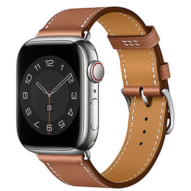 Bal-z Apple Watch Ultra 49mm Kordon Wiwu Attleage Watchband Hakiki Deri Strap Kayış