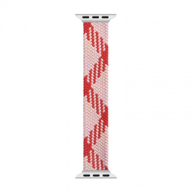Apple Watch Ultra 49mm Kordon Wiwu Braided Solo Loop Contrast Color Large Strap Kayış Apple Watch Ultra 49mm Kordon Wiwu Braided Solo Loop Contrast Color Large Strap Kayış