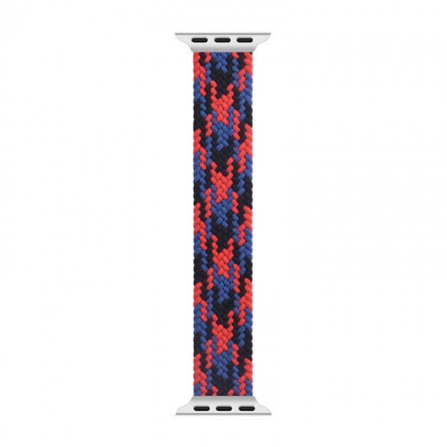 Apple Watch Ultra 49mm Kordon Wiwu Braided Solo Loop Contrast Color Large Strap Kayış Apple Watch Ultra 49mm Kordon Wiwu Braided Solo Loop Contrast Color Large Strap Kayış