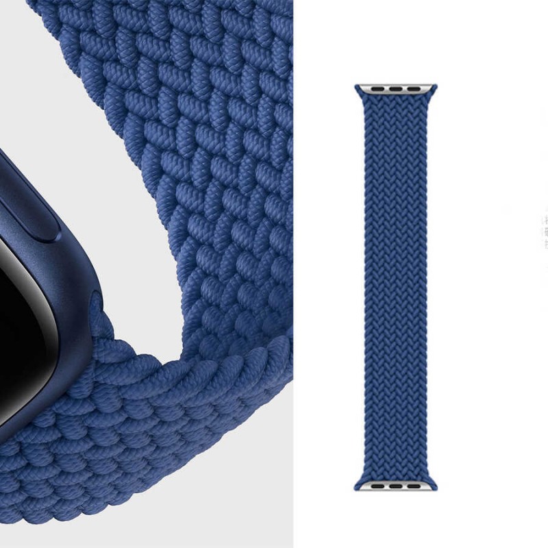 Bal-z Apple Watch Ultra 49mm Kordon Wiwu Braided Solo Loop Medium Strap Kayış