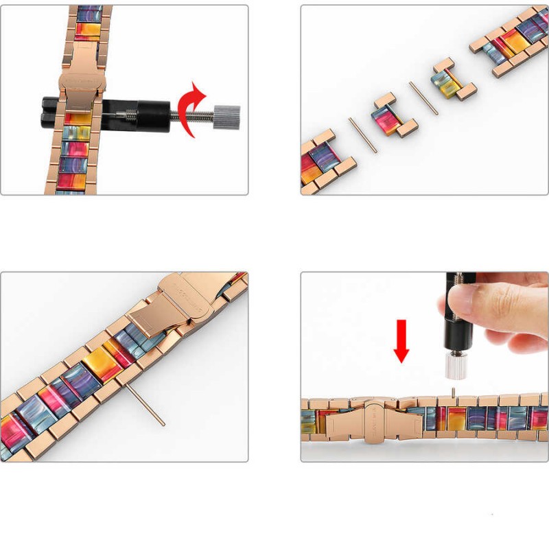 Bal-z Apple Watch Ultra 49mm Kordon Wiwu Resin Steel Belt Metal Strap Kayış