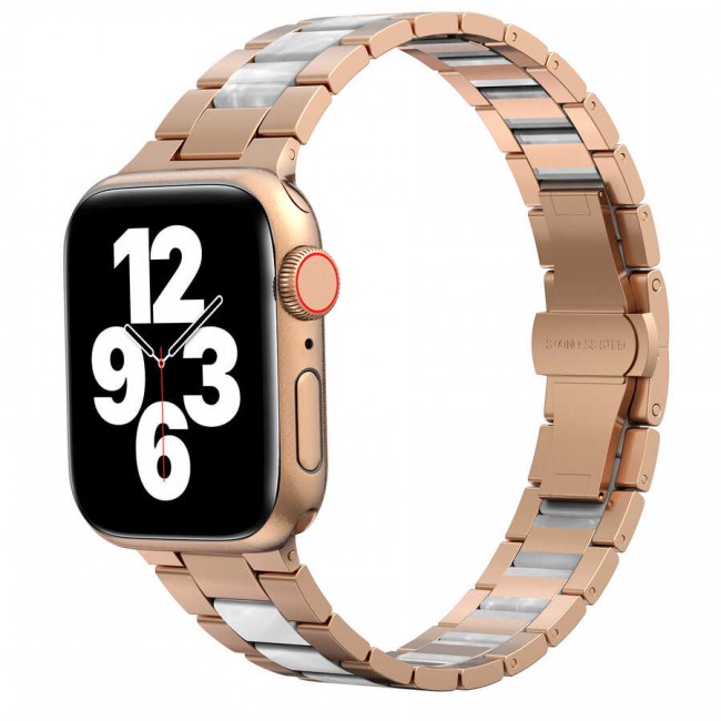 Apple Watch Ultra 49mm Kordon Wiwu Resin Steel Belt Metal Strap Kayış Apple Watch Ultra 49mm Kordon Wiwu Resin Steel Belt Metal Strap Kayış