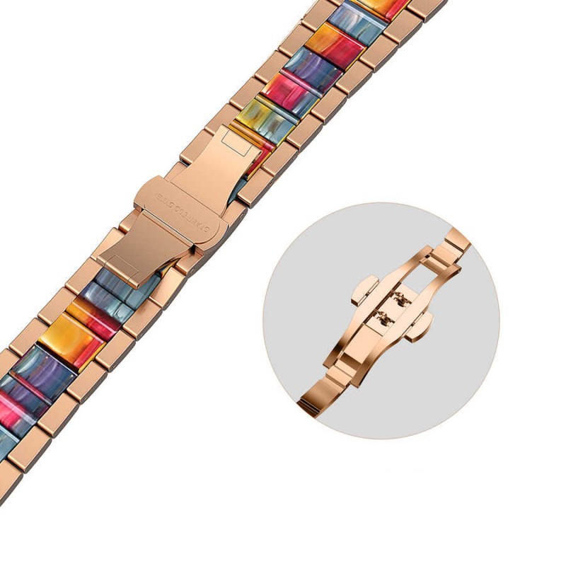 Bal-z Apple Watch Ultra 49mm Kordon Wiwu Resin Steel Belt Metal Strap Kayış