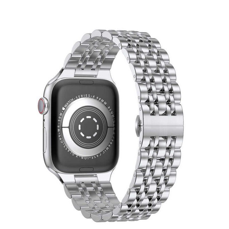 Bal-z Apple Watch Ultra 49mm Kordon Wiwu Seven Beads Steel Belt Metal Strap Kayış