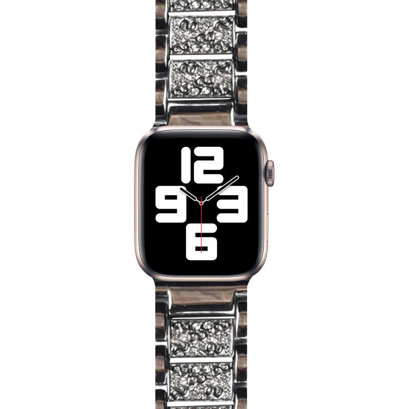 Bal-z Apple Watch Ultra 49mm Kordon Wiwu Three Beads Set Auger Metal Strap Kayış