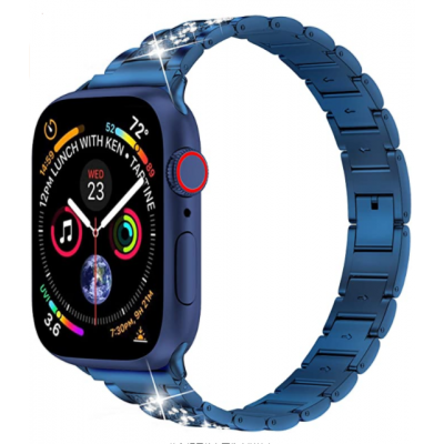 Bal-z Apple Watch Ultra 49mm Kordon Wiwu Three Beads Set Auger Metal Strap Kayış