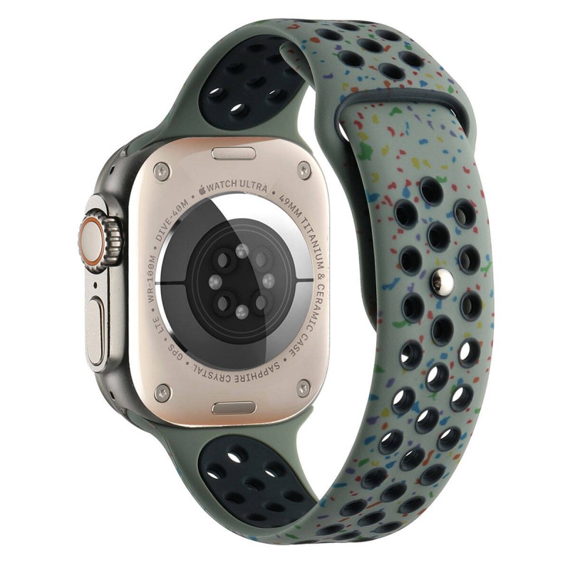 Bal-z Apple Watch Ultra 49mm Kordon Yeni Seri 2023 KRD-02 Silikon Strap Kayış