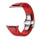 Apple Watch Ultra 49mm KRD-127 Metal Tokalı Silikon Kordon Apple Watch Ultra 49mm KRD-127 Metal Tokalı Silikon Kordon