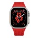 Apple Watch Ultra 49mm KRD-127 Metal Tokalı Silikon Kordon Apple Watch Ultra 49mm KRD-127 Metal Tokalı Silikon Kordon