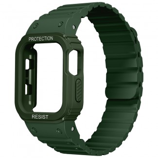 Apple Watch Ultra 49mm KRD-142 Airbag Tasarımlı Kasa Koruyuculu Silikon Kordon Apple Watch Ultra 49mm KRD-142 Airbag Tasarımlı Kasa Koruyuculu Silikon Kordon