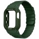 Apple Watch Ultra 49mm KRD-142 Airbag Tasarımlı Kasa Koruyuculu Silikon Kordon Apple Watch Ultra 49mm KRD-142 Airbag Tasarımlı Kasa Koruyuculu Silikon Kordon