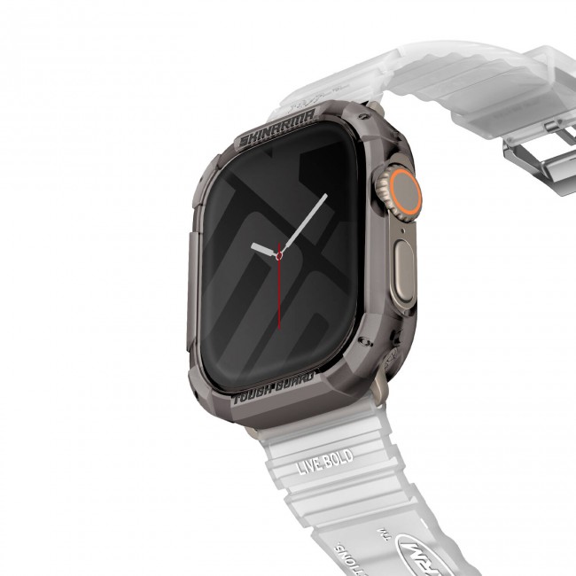 Apple Watch Ultra 49mm SkinArma Kurono Buzlu Tasarım Sert PC Kasa Koruyucu Apple Watch Ultra 49mm SkinArma Kurono Buzlu Tasarım Sert PC Kasa Koruyucu
