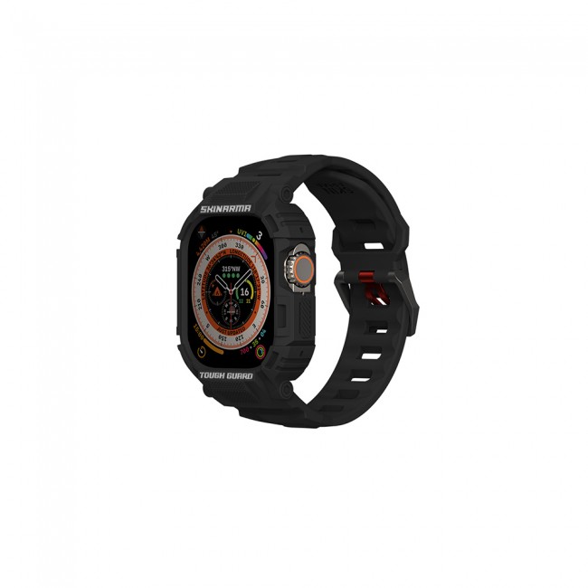 Apple Watch Ultra 49mm Skinarma Mecha 2in1 TPU Kasa Koruyucu + Silikon Kordon Apple Watch Ultra 49mm Skinarma Mecha 2in1 TPU Kasa Koruyucu + Silikon Kordon