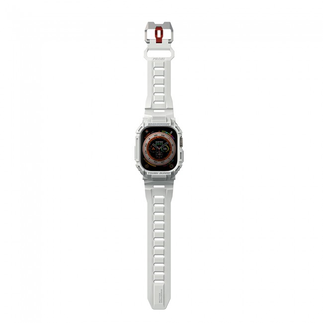 Apple Watch Ultra 49mm Skinarma Mecha 2in1 TPU Kasa Koruyucu + Silikon Kordon Apple Watch Ultra 49mm Skinarma Mecha 2in1 TPU Kasa Koruyucu + Silikon Kordon